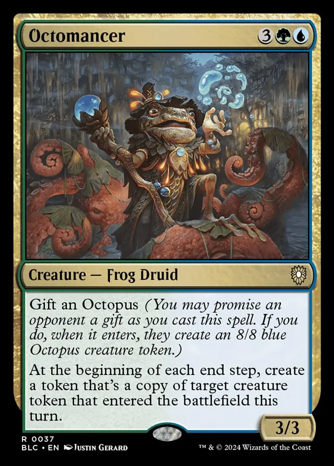 2024 Bloomburrow Commander Octomancer rare #37 rare card image