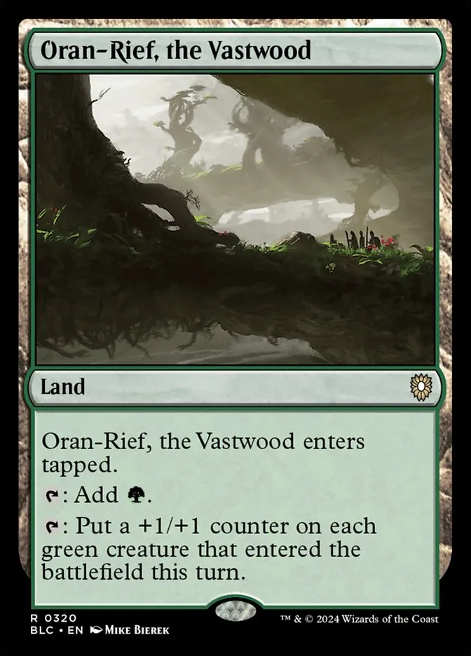 2024 Bloomburrow Commander Oran-Rief, the Vastwood #320 rare card image