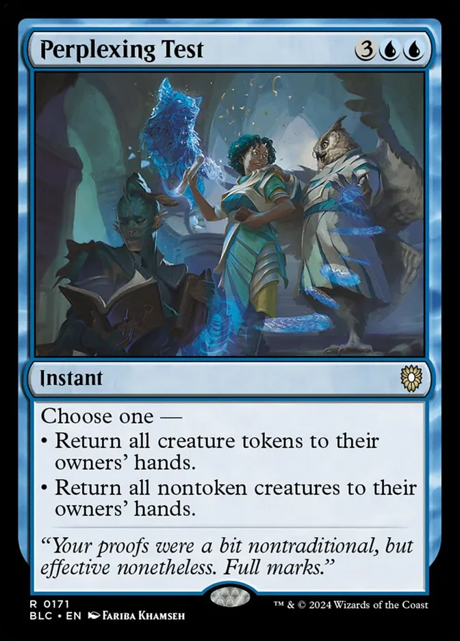 2024 Bloomburrow Commander Perplexing Test rare #171 rare card image
