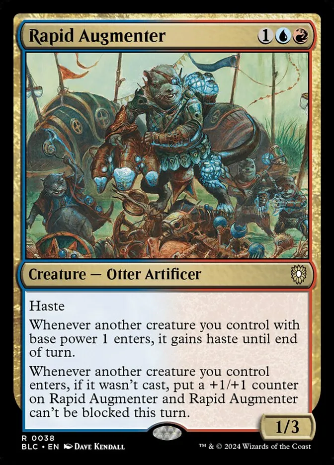 2024 Bloomburrow Commander Rapid Augmenter rare #38 rare card image
