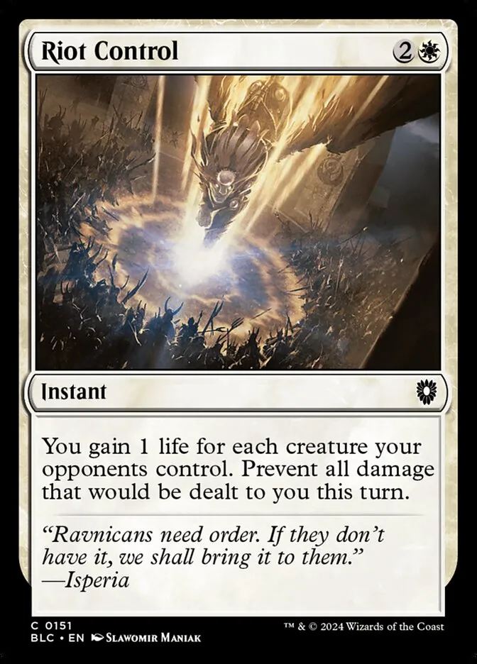 2024 Bloomburrow Commander Riot Control common #151 common card image
