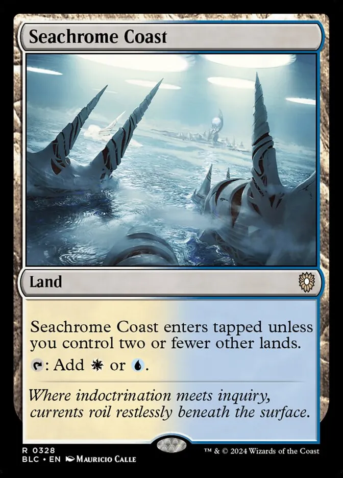 2024 Bloomburrow Commander Seachrome Coast #328 rare card image