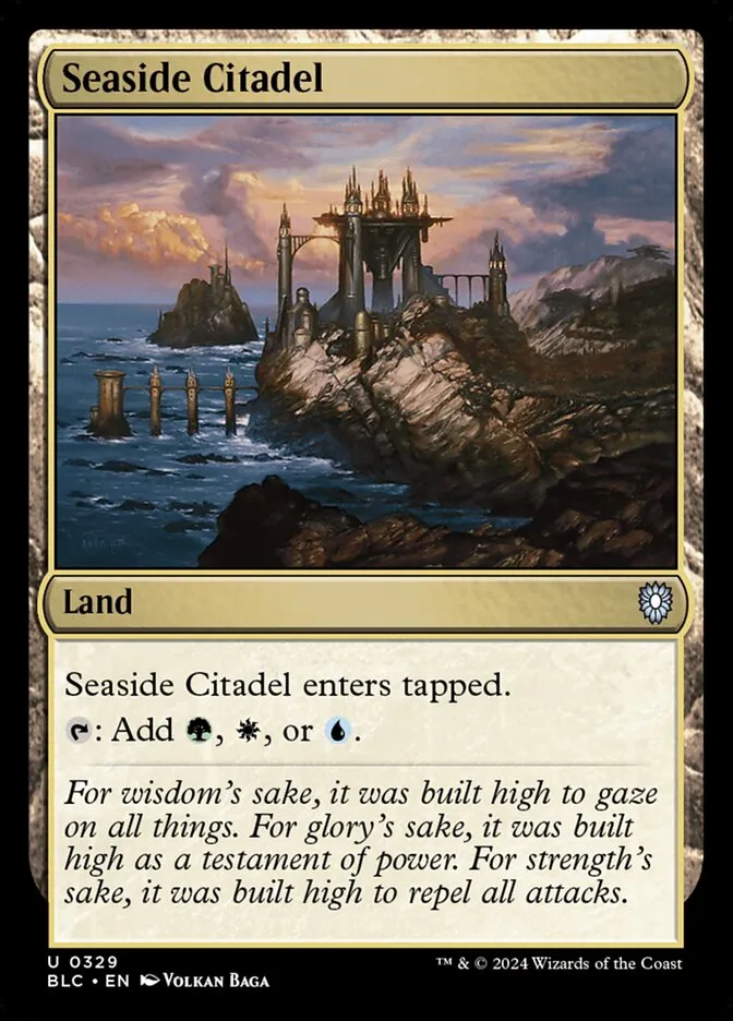 2024 Bloomburrow Commander Seaside Citadel uncommon #329 uncommon card image