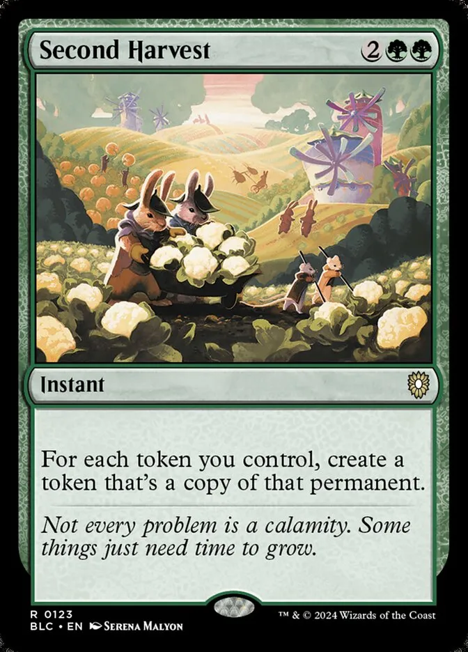 2024 Bloomburrow Commander Second Harvest #123 rare card image