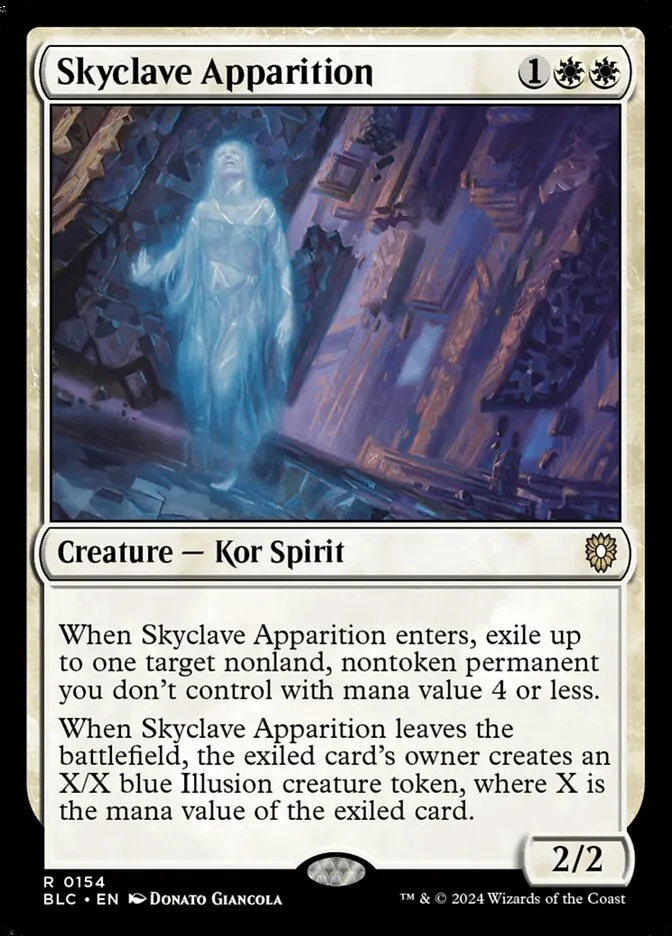 2024 Bloomburrow Commander Skyclave Apparition #154 rare card image