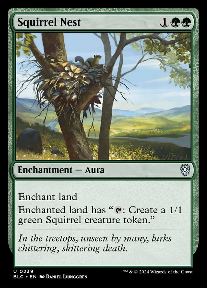 2024 Bloomburrow Commander Squirrel Nest uncommon #239 uncommon card image