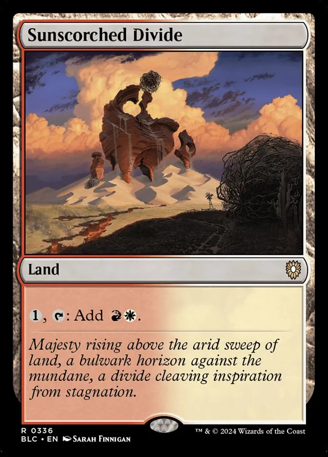 2024 Bloomburrow Commander Sunscorched Divide #336 rare card image