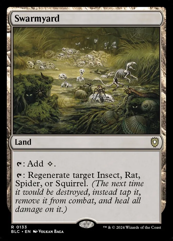 2024 Bloomburrow Commander Swarmyard #133 rare card image