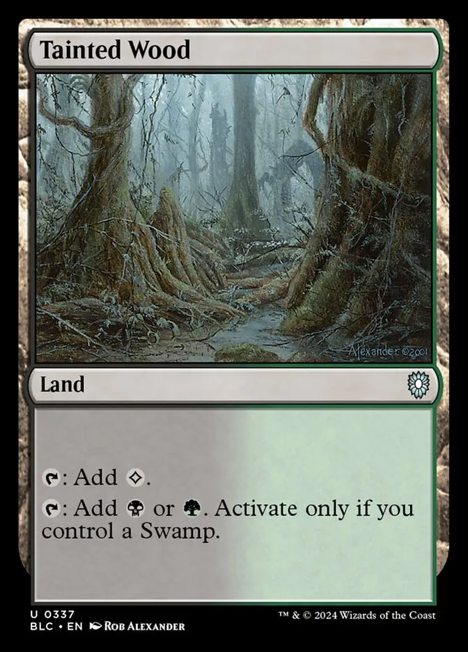 2024 Bloomburrow Commander Tainted Wood uncommon #337 uncommon card image