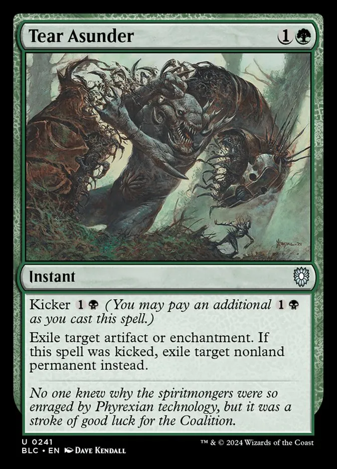 2024 Bloomburrow Commander Tear Asunder uncommon #241 uncommon card image