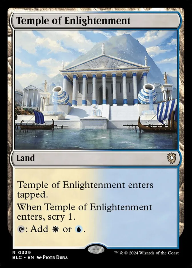 2024 Bloomburrow Commander Temple of Enlightenment #339 rare card image