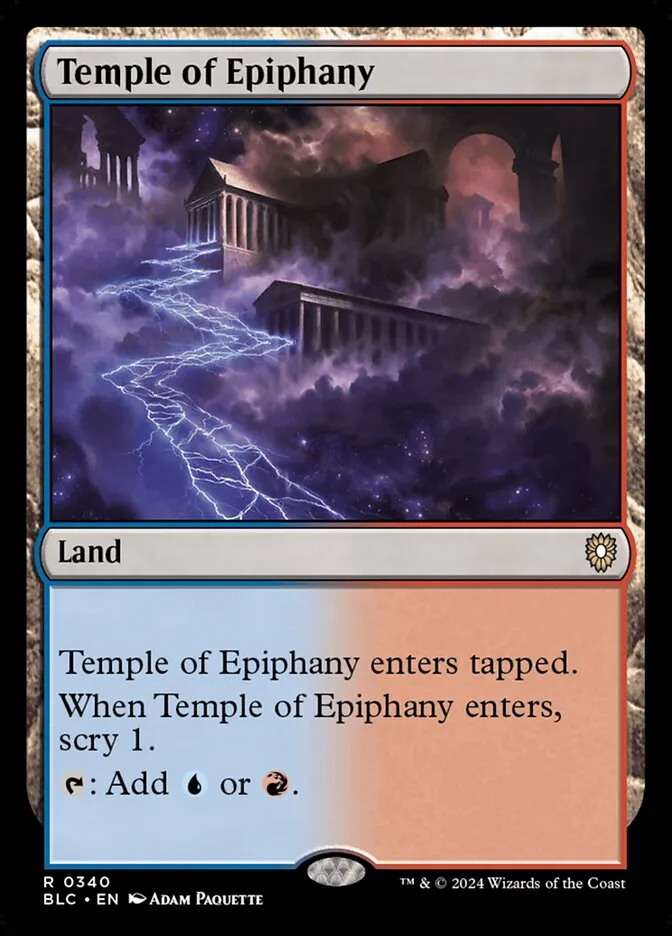 2024 Bloomburrow Commander Temple of Epiphany #340 rare card image