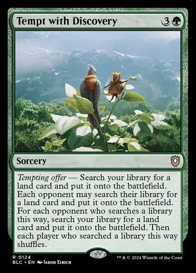 2024 Bloomburrow Commander Tempt with Discovery #124 rare card image