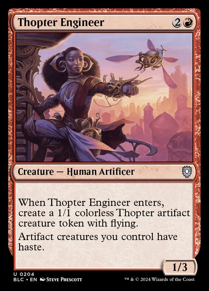 2024 Bloomburrow Commander Thopter Engineer uncommon #204 uncommon card image
