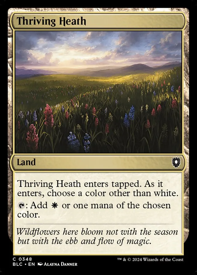 2024 Bloomburrow Commander Thriving Heath common #348 common card image