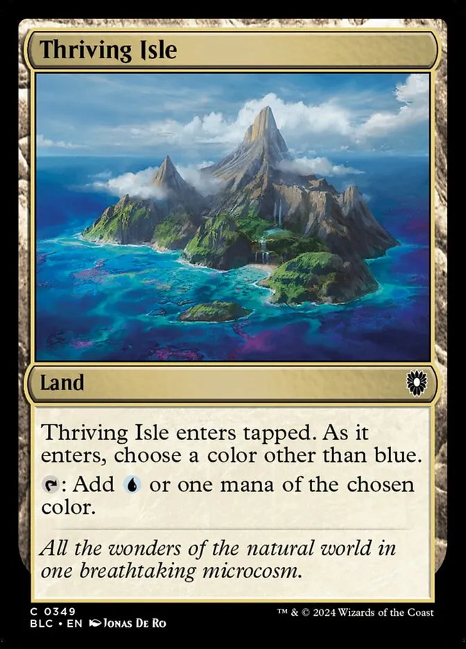 2024 Bloomburrow Commander Thriving Isle common #349 common card image