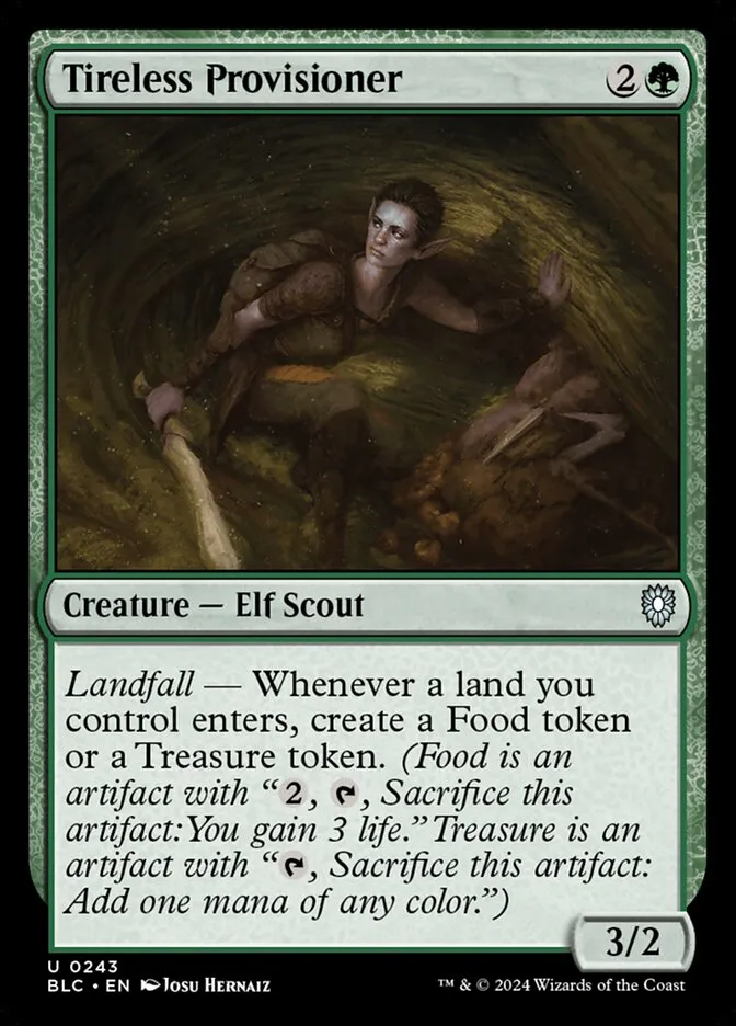 2024 Bloomburrow Commander Tireless Provisioner uncommon #243 uncommon card image