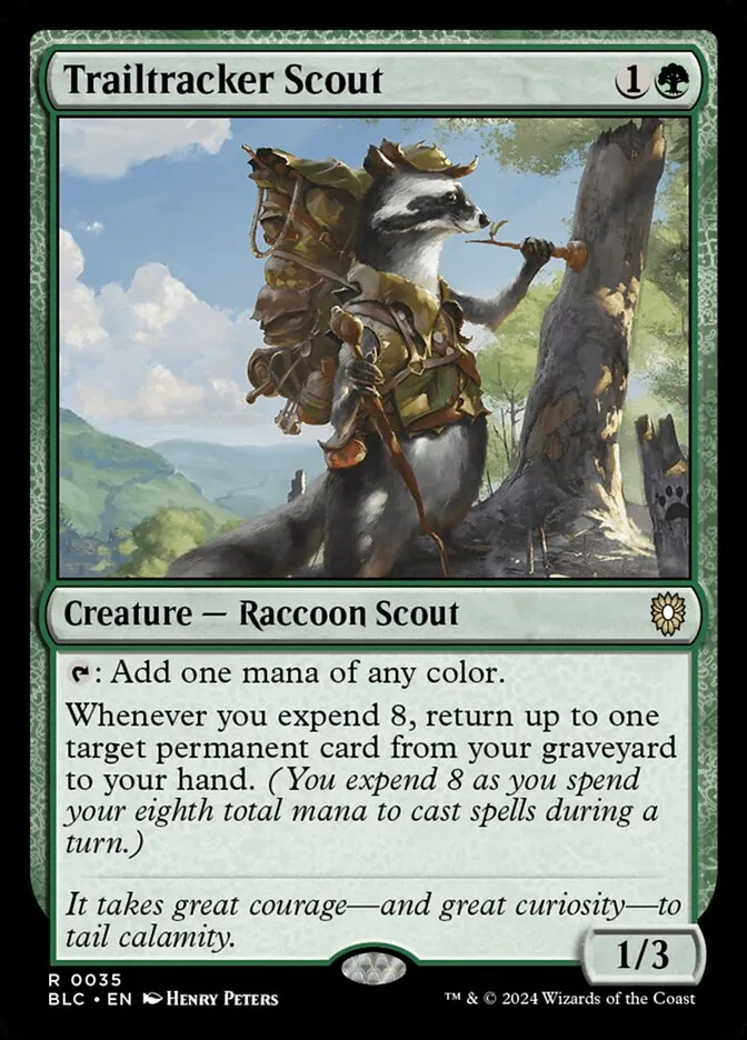 2024 Bloomburrow Commander Trailtracker Scout rare #35 rare card image