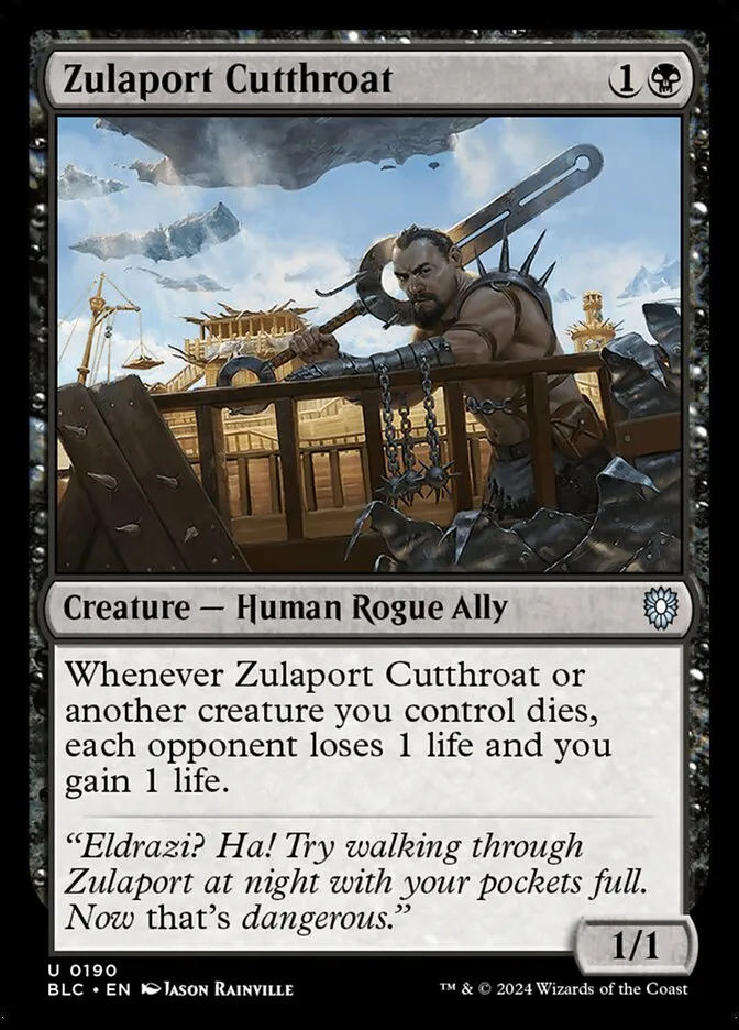 2024 Bloomburrow Commander Zulaport Cutthroat uncommon #190 uncommon card image