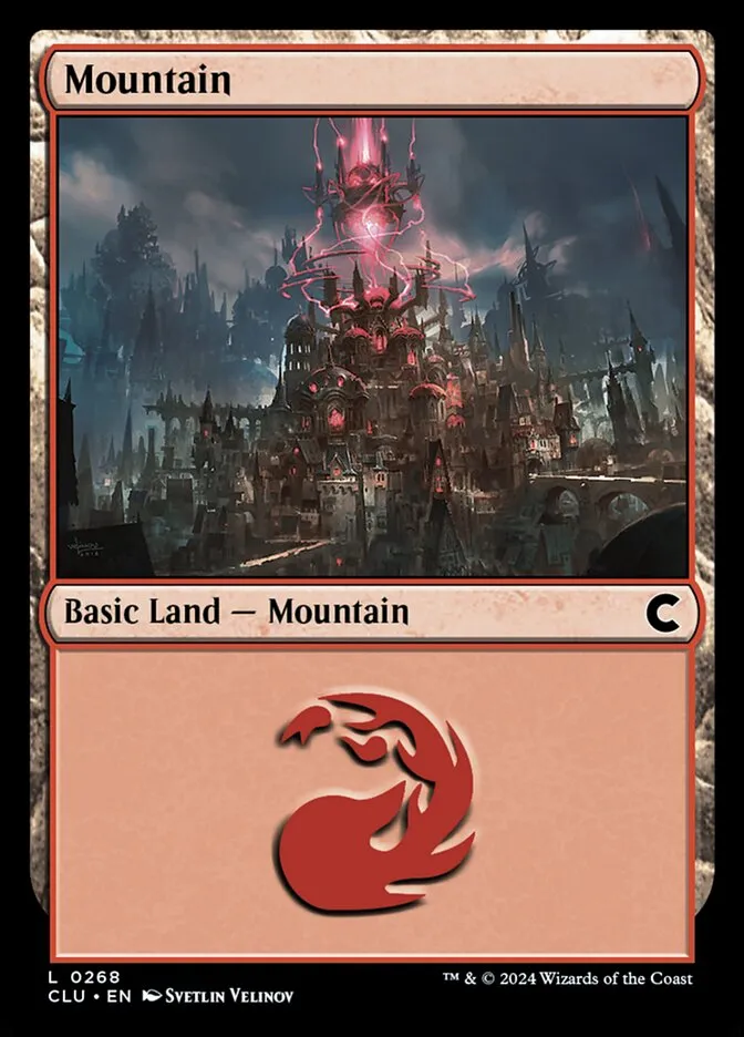 2024 Ravnica: Clue Edition Mountain #268 common card image
