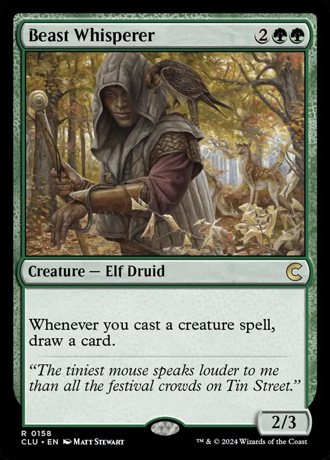 2024 Ravnica: Clue Edition Beast Whisperer rare #158 rare card image