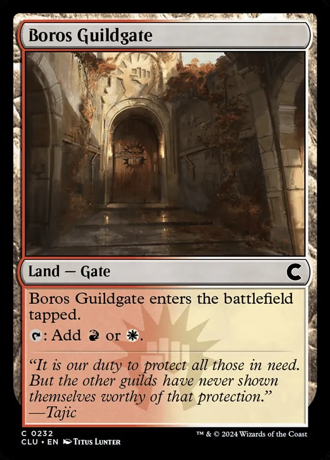 2024 Ravnica: Clue Edition Boros Guildgate #232 common card image