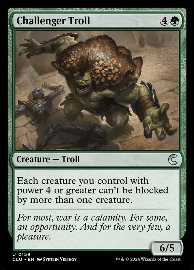 2024 Ravnica: Clue Edition Challenger Troll uncommon #159 uncommon card image