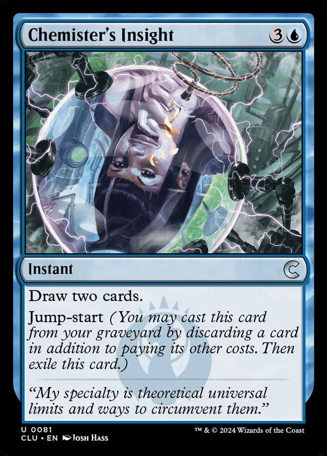 2024 Ravnica: Clue Edition Chemister's Insight uncommon #81 uncommon card image