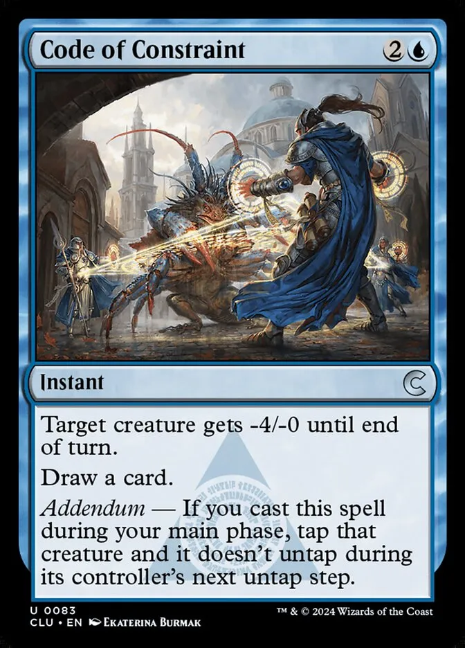 2024 Ravnica: Clue Edition Code of Constraint uncommon #83 uncommon card image