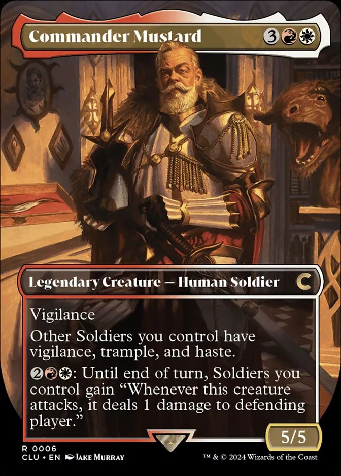 2024 Ravnica: Clue Edition Commander Mustard rare #6 rare card image