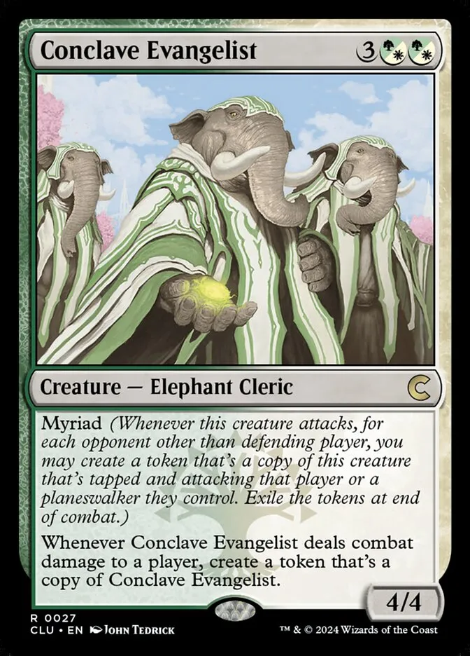 2024 Ravnica: Clue Edition Conclave Evangelist rare #27 rare card image