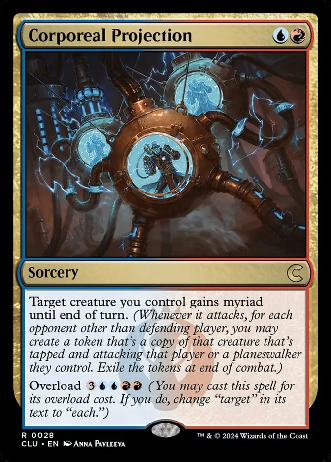 2024 Ravnica: Clue Edition Corporeal Projection rare #28 rare card image