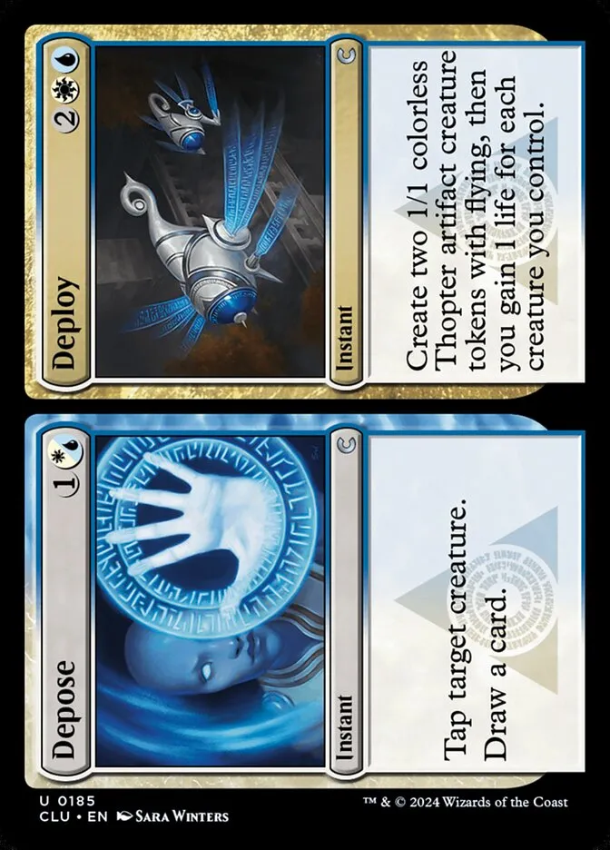 2024 Ravnica: Clue Edition Depose // Deploy #185 uncommon card image