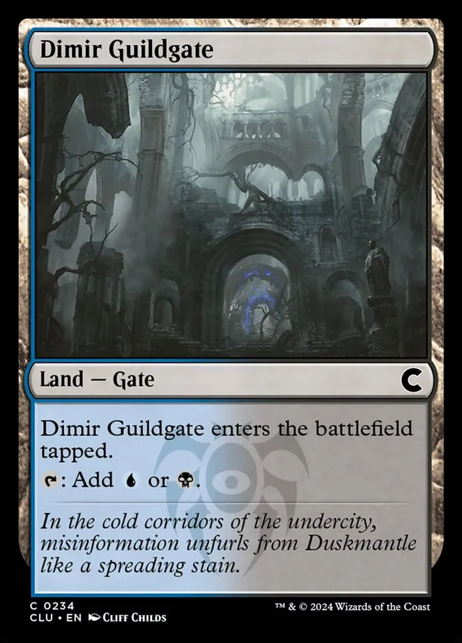 2024 Ravnica: Clue Edition Dimir Guildgate #234 common card image