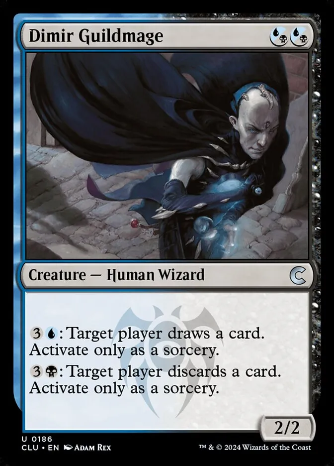 2024 Ravnica: Clue Edition Dimir Guildmage #186 uncommon card image
