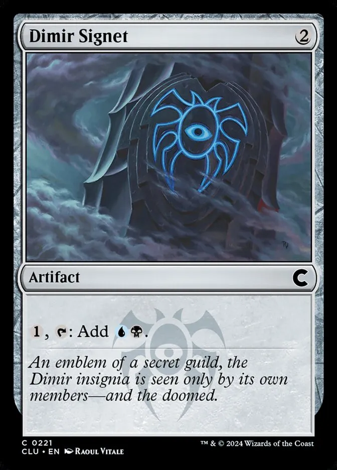 2024 Ravnica: Clue Edition Dimir Signet #221 common card image