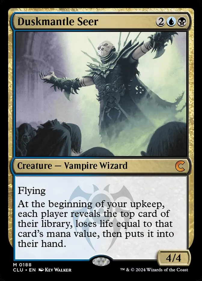 2024 Ravnica: Clue Edition Duskmantle Seer #188 mythic card image