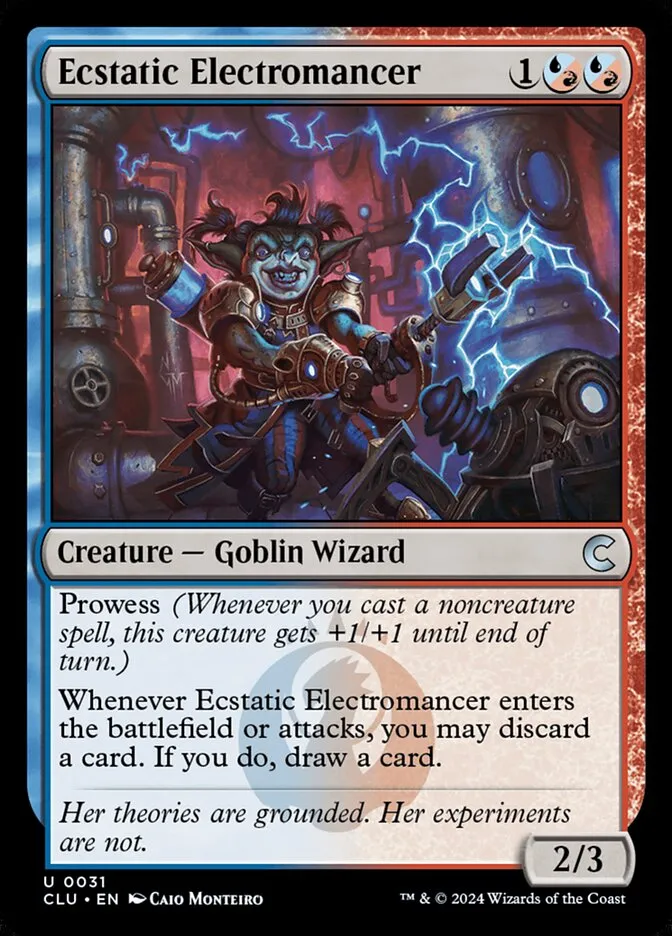 2024 Ravnica: Clue Edition Ecstatic Electromancer uncommon #31 uncommon card image
