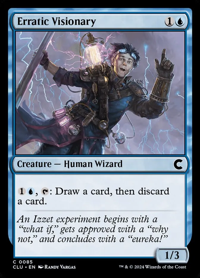 2024 Ravnica: Clue Edition Erratic Visionary common #85 common card image