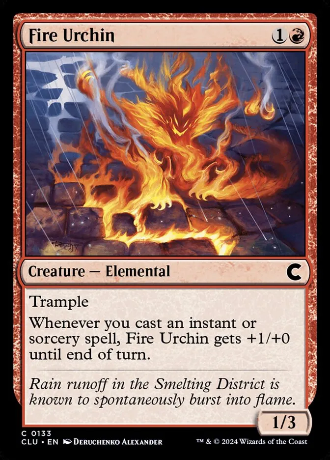 2024 Ravnica: Clue Edition Fire Urchin common #133 common card image