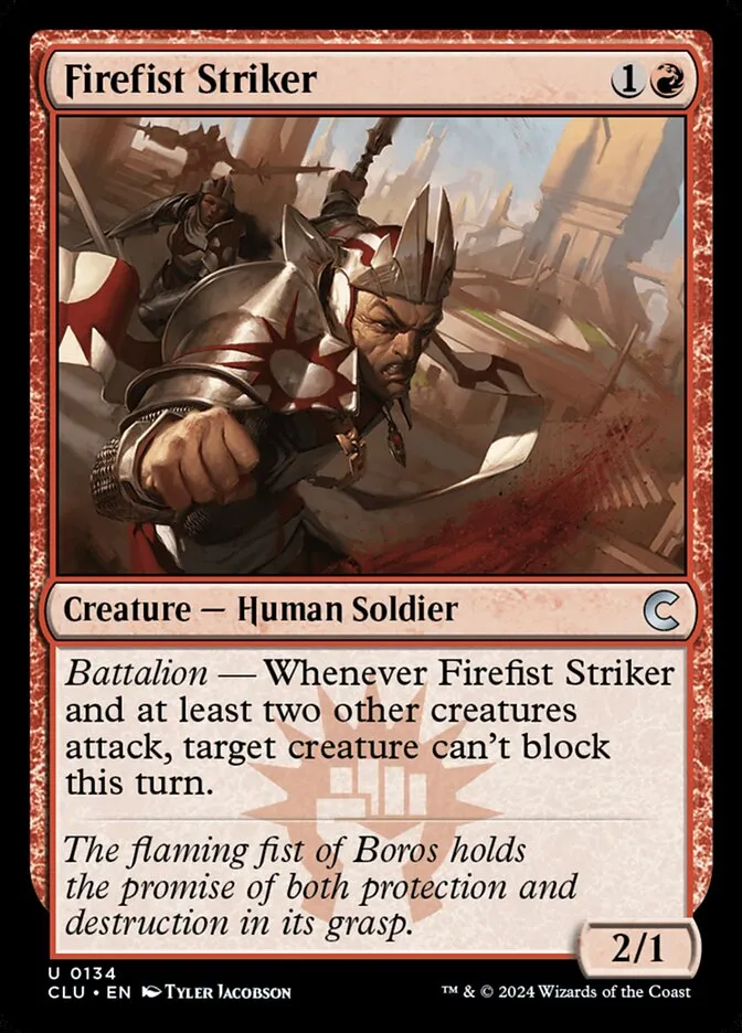 2024 Ravnica: Clue Edition Firefist Striker uncommon #134 uncommon card image