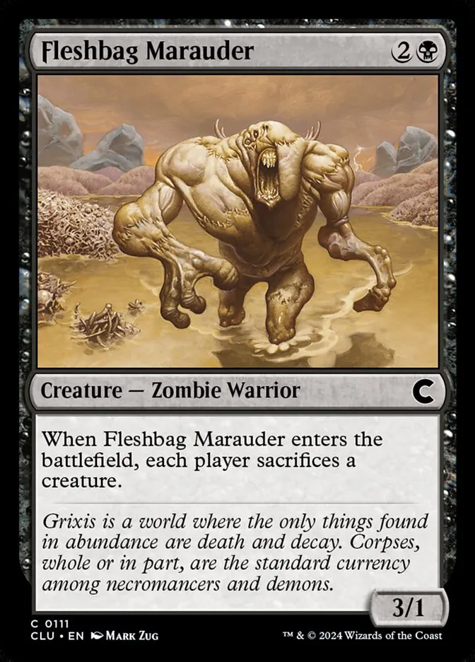 2024 Ravnica: Clue Edition Fleshbag Marauder common #111 common card image
