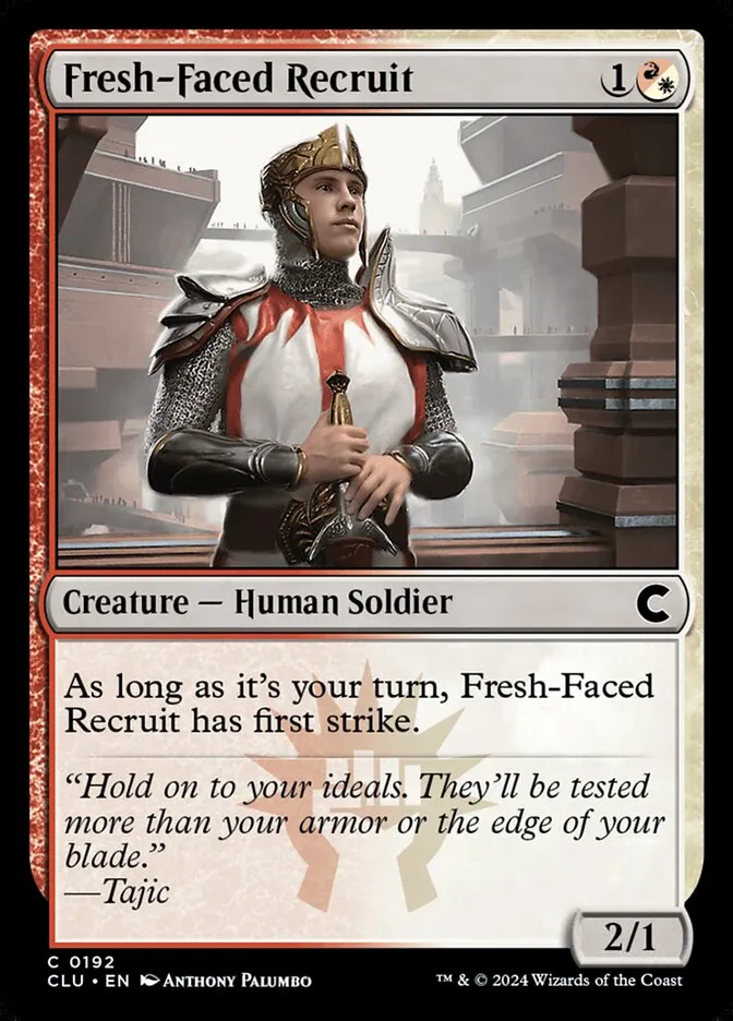 2024 Ravnica: Clue Edition Fresh-Faced Recruit #192 common card image
