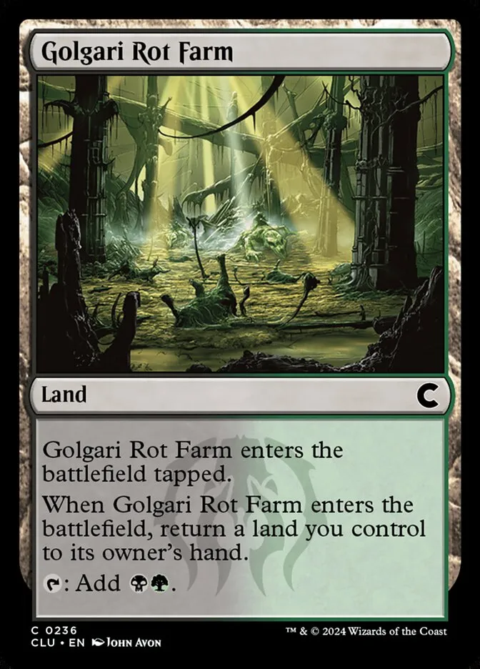 2024 Ravnica: Clue Edition Golgari Rot Farm #236 common card image