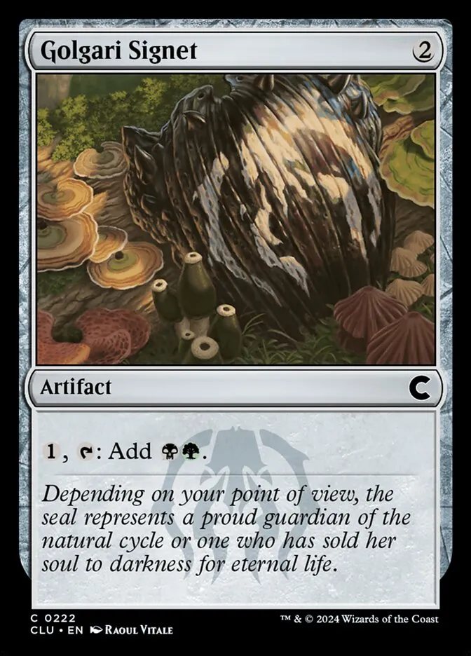 2024 Ravnica: Clue Edition Golgari Signet #222 common card image
