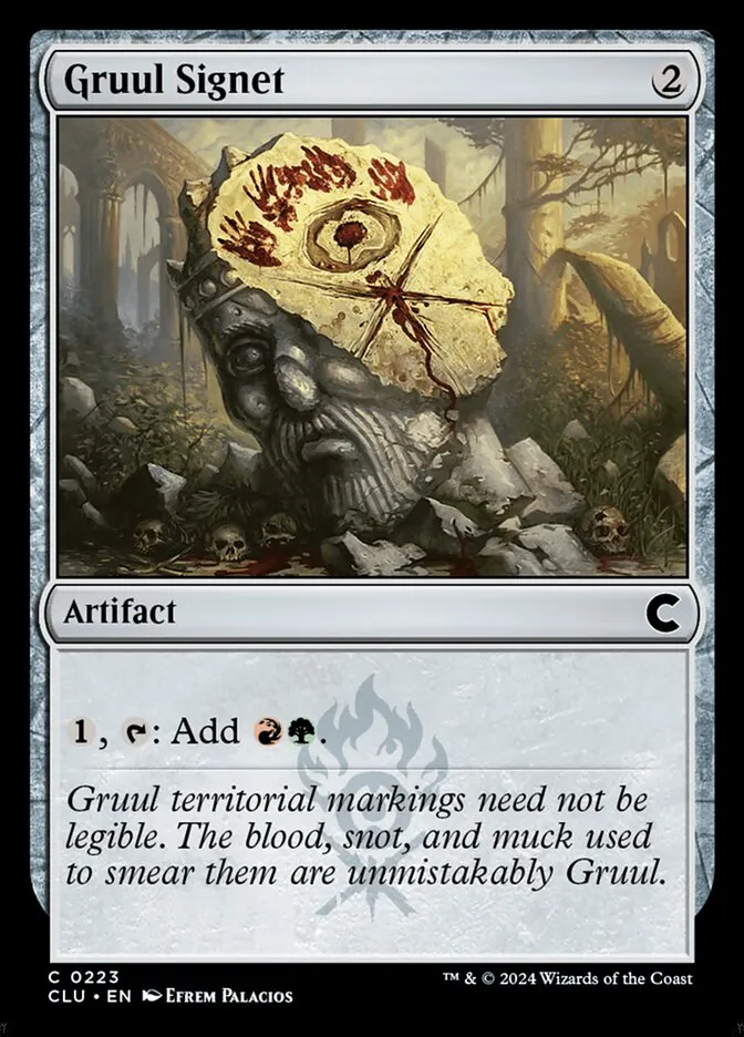 2024 Ravnica: Clue Edition Gruul Signet #223 common card image