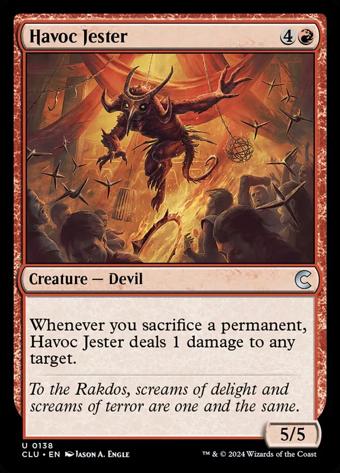 2024 Ravnica: Clue Edition Havoc Jester uncommon #138 uncommon card image