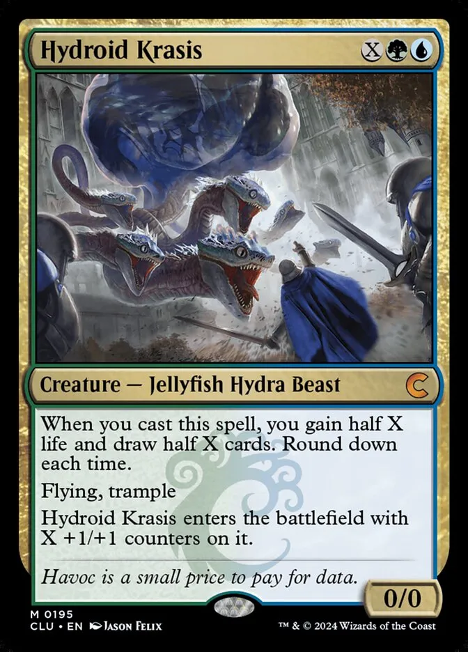 2024 Ravnica: Clue Edition Hydroid Krasis #195 mythic card image