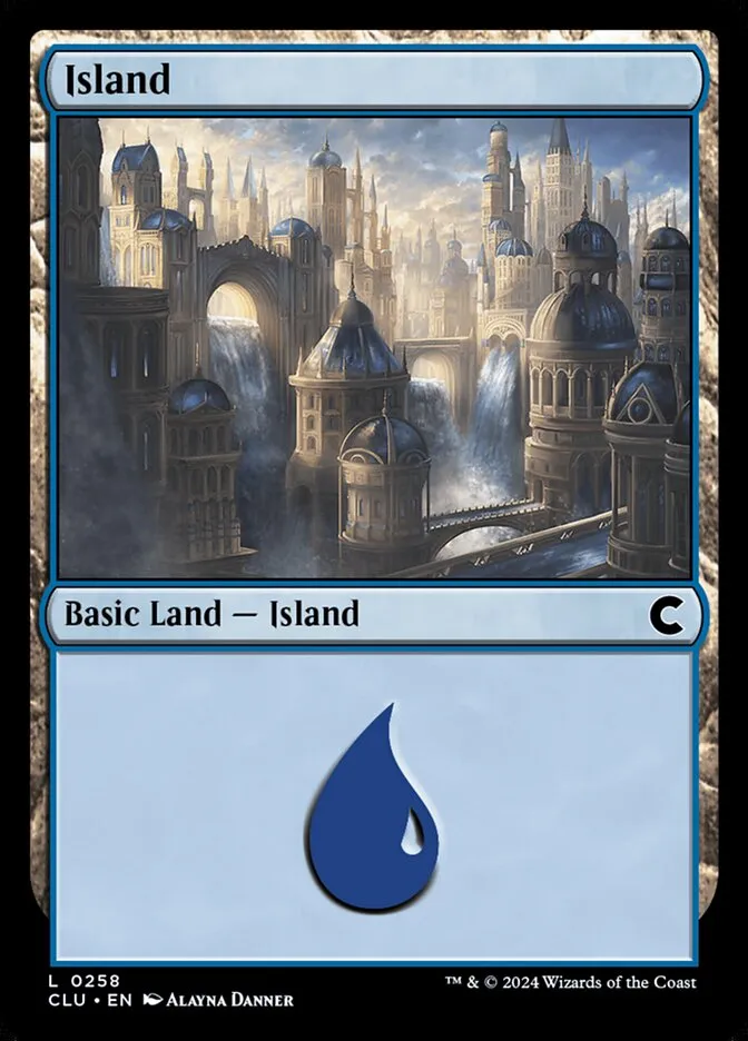 2024 Ravnica: Clue Edition Island #258 common card image