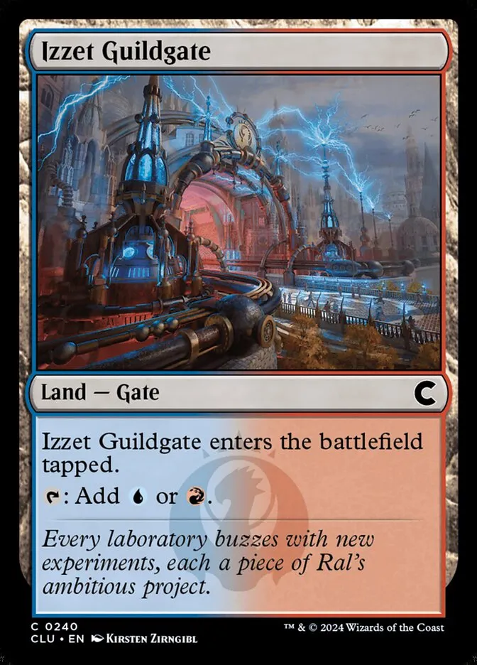 2024 Ravnica: Clue Edition Izzet Guildgate #240 common card image